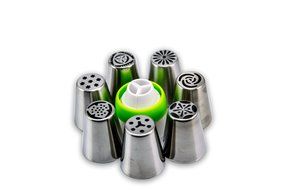 Bentrist Russian Piping Tips Set 112 pc - 60 Cake Icing Nozzles (The Most Complete Set on Amazon) + 50 Piping... N2