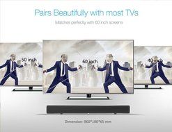 LONPOO 615B Bluetooth TV Soundbar 2.0CH Full Digital Home Theater Subwoofer 60Watt 4.0"inch Speakers with Remote... N2