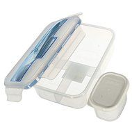 Modern Ecofriendly Outdoor Portable Microwave Lunch Box with Soup Bowl Chopsticks Spoon Food Containers 80 -1000ML N3