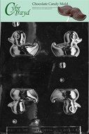 Cybrtrayd E196 Small 3D Duck Chocolate Candy Mold with Exclusive Cybrtrayd Copyrighted Chocolate Molding Instructions