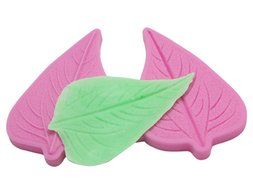 FOUR-C Cake Decorating Kit Leaves and Petal Veiners Silicone Fondant Mold Cupcake Supplies Color Pink N2