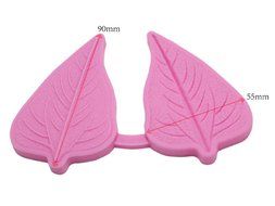 FOUR-C Cake Decorating Kit Leaves and Petal Veiners Silicone Fondant Mold Cupcake Supplies Color Pink N3
