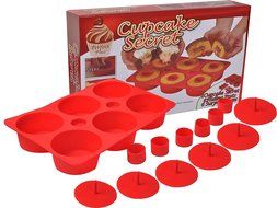 Goplus&reg; 6 Mould Cupcake Cake Making Set Silicone Muffin Non-Stick Filled Baking Pan N3