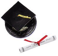 Oasis Supply Graduation Cap Cake Topper with Diploma, Black