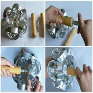 Rollving Heavy Duty Metal Donut Cutter Mold Doughnut Maker Tool Rolling Donut Maker Cutter Mold Fondant Cake Bread... N4