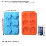 Cake Bread Molds, 2PCS YYP [6 Cavity Flower Shape Mold] Silicone Cake Bread Making Mold for Home Baking - Reusable... N5