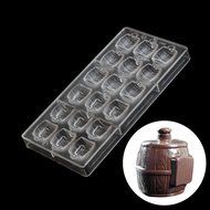 Grainrain Beer Barrel Shaped Polycarbonate Cake Chocolate Molds DIY Baking Tray 3D Moulds