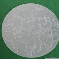Decize Cake Spray Print Sugar Sieve Baking Cake Mold 4PCS/ Set N4