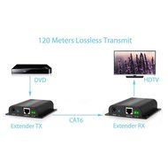 ESYNiC 120m HDbitT HDMI Extender Ethernet Network Extender 1080P over Single RJ45 CAT6/6a/7 Cable - Supports Sky... N8