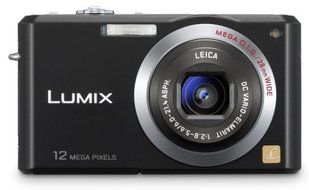 Panasonic Lumix FX100K 12.2MP Digital Camera with 3.6x Wide Angle MEGA Optical Image Stabilized Zoom (Black) N3