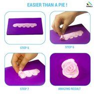 Ternola - GUMPASTE ROSE CUTTERS - Cake Decorating Fondant Flowers. Pack of 3 Easiest Rose Cutters Ever N2