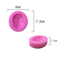 Silicone Mold Fondant Halloween Skull Head Cake Decorating Tools Silicone Sugarcraft Soap Cake Mold N9
