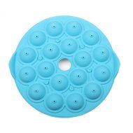 Peicees 18-cavity Silicone Half Circle Lollypop Cupcake Baking Mold Pop Stick Mold Tray N4