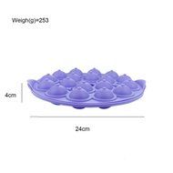 Peicees 18-cavity Silicone Half Circle Lollypop Cupcake Baking Mold Pop Stick Mold Tray N5