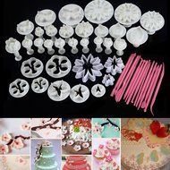 New 47pcs Cake Decoration Mold Tools Set Sugarcraft Icing Cutters Plungers N8