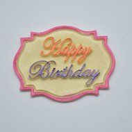 KOOTIPS DIY Large Happy Birthday Greetings Letter Cookie Cutter Cake Silicone Mould Fondant Sugarcraft Cookie... N3