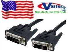 Computer DVI Cable, 6 Ft LCD Monitor Cable, Monitor DVI Cable, DVI to DVI Video Cable,