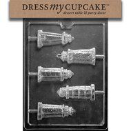 Dress My Cupcake Chocolate Candy Mold, Lighthouse Lollipop Assortment, Nautical