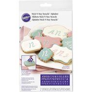 Wilton 417-7552 Stick-N-Stay Monogram Stencils
