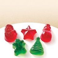 Jigglers Mold: Christmas Holiday Jolly Jigglers Jell-O Gelatin Candy Chocolate Mint Mold ~ 10 Cavity 5 Shapes... N2