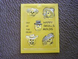 Happy Skulls Mold - Day of the Dead Sugar Skulls, Candy Skulls