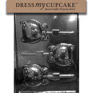 Dress My Cupcake Chocolate Candy Mold, Bundlety Kat Hello Lollipop