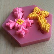 Karen Baking Cross Religious Holy Communion Christening Shape 3D Silicone Cake Mold For Cake Fondant Decorating