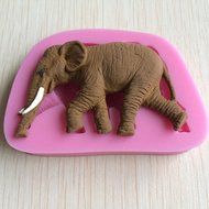 Karen Baking New Arrival Cute Elephant Shape 3D Silicone Cake Mold For Cake Fondant Decorating