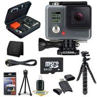GoPro HERO Action Camera + 64GB microSDXC Class 10 Memory Card + Micro HDMI Cable + Custom GoPro Case for GoPro... N3