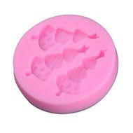 Three Christmas Trees Shaped Food Grade Silicone Mold by uGen! Soap Ice Cake Mold. Sugarcraft Chocolate Candy...
