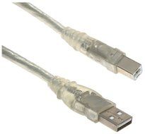 Belkin F3U133-10-CBL 10-Foot USB A to B Device Cable (Clear Ice) N2