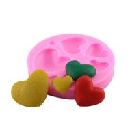 Fashionclubs Silicone Heart Shape Chocolate/Fondant/Candy Baking Mold N4