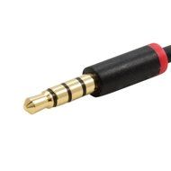JacobsParts 3.5MM Coiled Stereo Audio Cable, Gold Plated (3 FT Stretched Length) N3