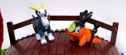 POKEMON GO 18 Piece Themed Birthday Cupcake Topper Set Featuring 12 RANDOM Pokemon Characters and Decorative Themed... N6