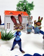 ZOOTOPIA 19 Piece Birthday Cake Topper Set Featuring Judy Hopps, Nick Wilde, Major Lionhart and Themed Decorative... N3
