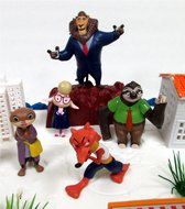 ZOOTOPIA 19 Piece Birthday Cake Topper Set Featuring Judy Hopps, Nick Wilde, Major Lionhart and Themed Decorative... N4