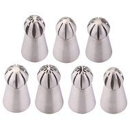 UTEN 12pcs Stainless Steel Russian Piping Nozzles Set DIY Pastry Icing Cake Decorating Tool (silver) N7