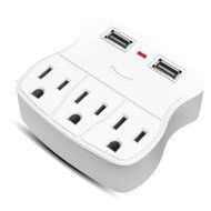 Steren BL-920-310 2.1A Triple Tap Outlet and USB Converter