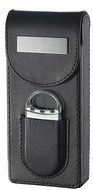 Visol VCASE706 Caldwell Brown Leather Cigar Case with Cigar Cutter N4