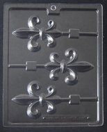 Fleur-de-lis Lolly Chocolate Candy Mold