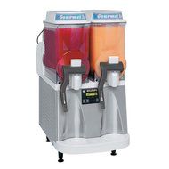 Bunn 34000.0521 Ultra-2 CFV Gourmet Ice Frozen Beverage System with Two Hoppers - Stainless Steel and White