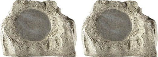 Rock Speakers Outdoor Patio Theater Solutions Pool Spa Yard Weatherproof Acoustic Audio Speakers Insignia Pair...