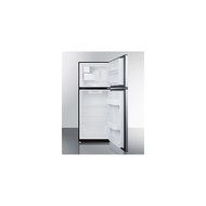 Summit FF1387SSIM 24" Wide 11.5 Cu.ft. Frost-free Refrigerator-freezer with Factory Installed Icemaker, Black... N2