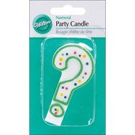 Wilton Question Mark Candle, 3-Inch, Green