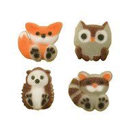 Forest Friends Woodland Animal Sugar Cup Cake Cupcake Decorations 12 count