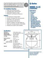 Soundsphere Q-15 Loudspeaker in White, 350W RMS High power handling capability, 97dB 1W/1m High sensitivity, 122.5dB... N2