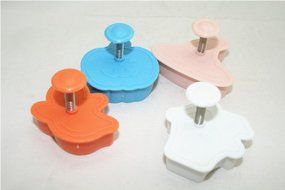 Autek 4x 3D Halloween Decoration Fondant Cake Cookie Mold Sugarcraft Plunger Cutter(3DMold-09)