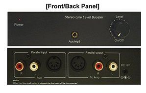 High-Gain Stereo Amp/Preamp With 20dB Gain + Volume Controller N2