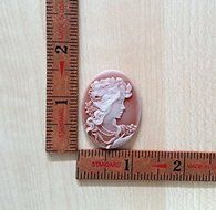 Silicone Mold Big Lady Cameo Mould (38mm) Fondant Chocolate Soap Candle Resin N3
