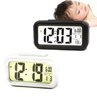 U9Q Light Control LCD Display Digital Snooze Digital Alarm Clock LED Backlight N6